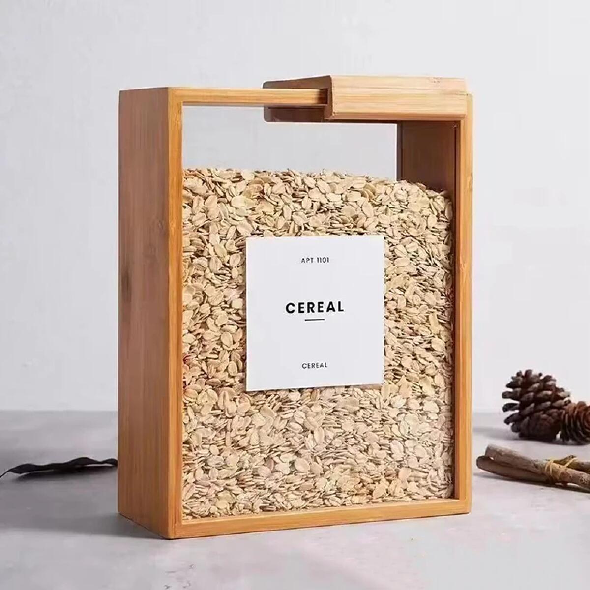 Food Storage Acrylic Containers - Dispensador de Alimentos Organizador de Cozinha