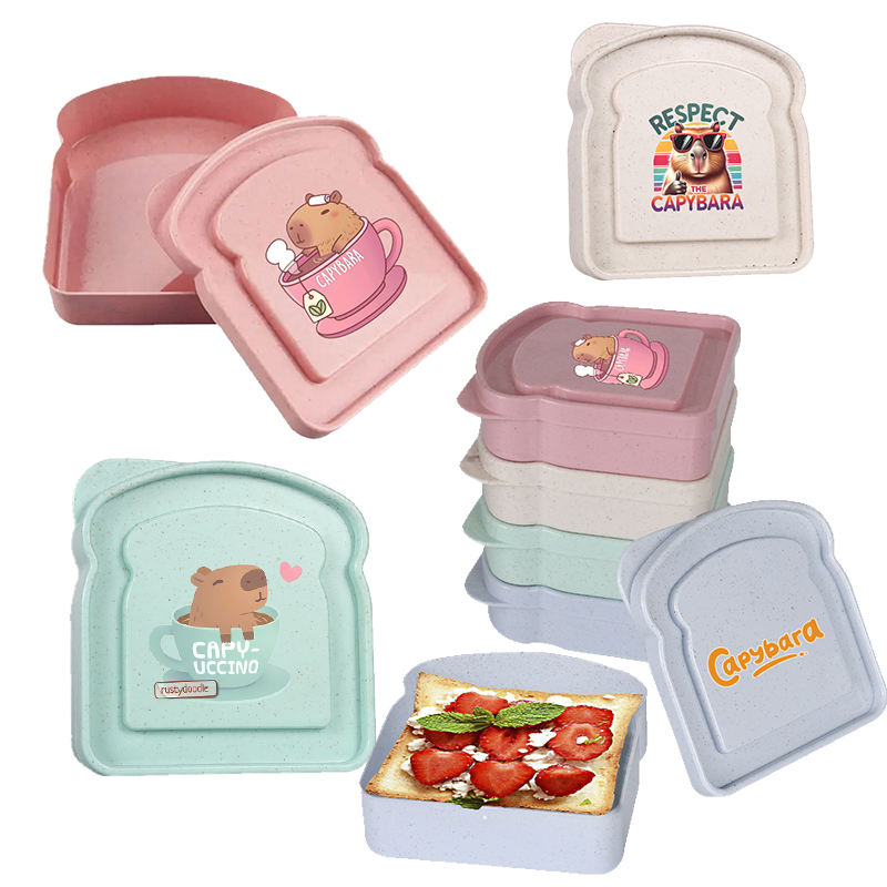 Food Storage Square Containers - Capivara sanduíche caixa de armazenamento de