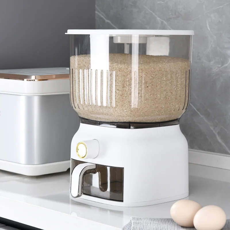 Food Storage Acrylic Containers - 10kg cozinha balde de arroz caixa