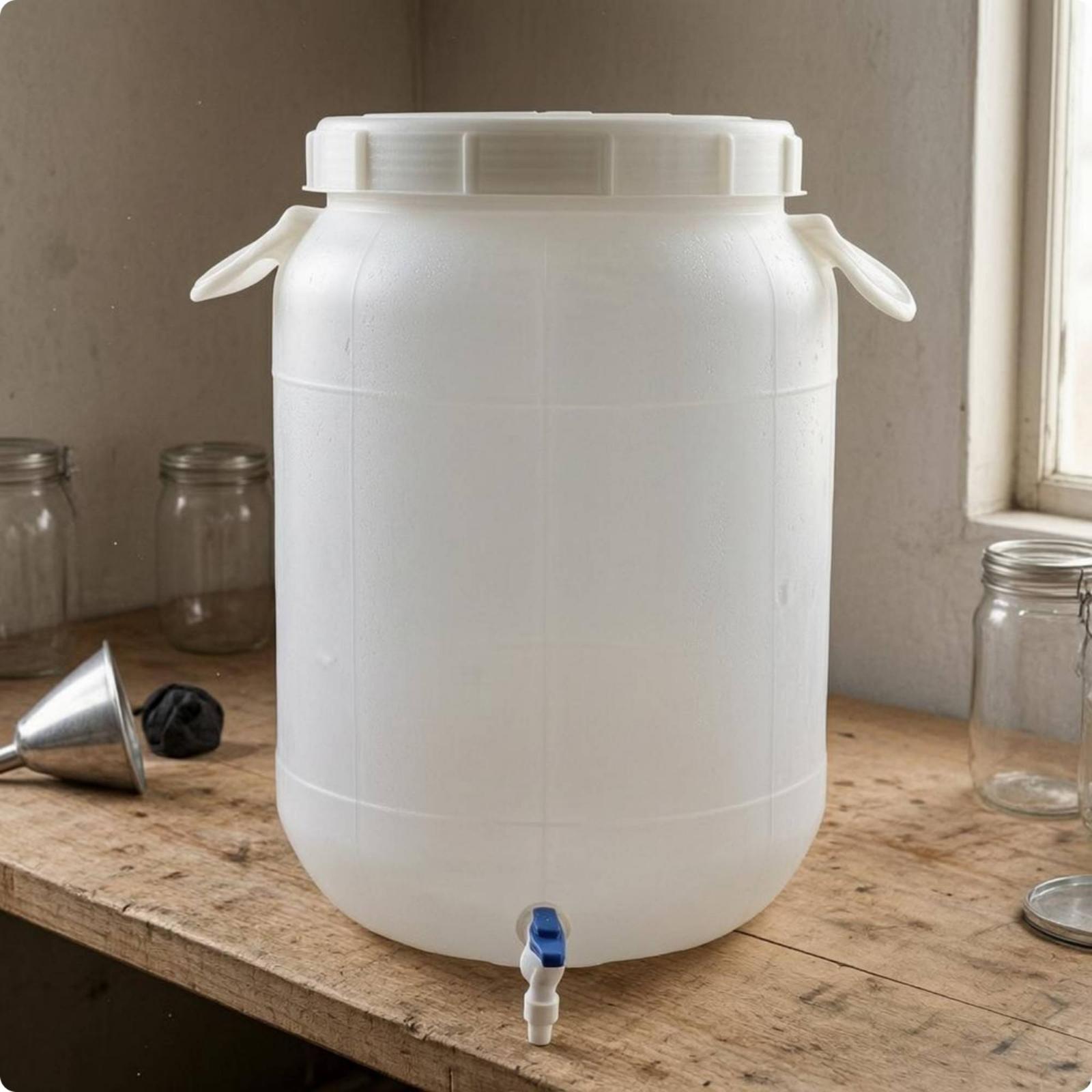 Food Storage And Container - Barril de Armazenamento de Plástico de