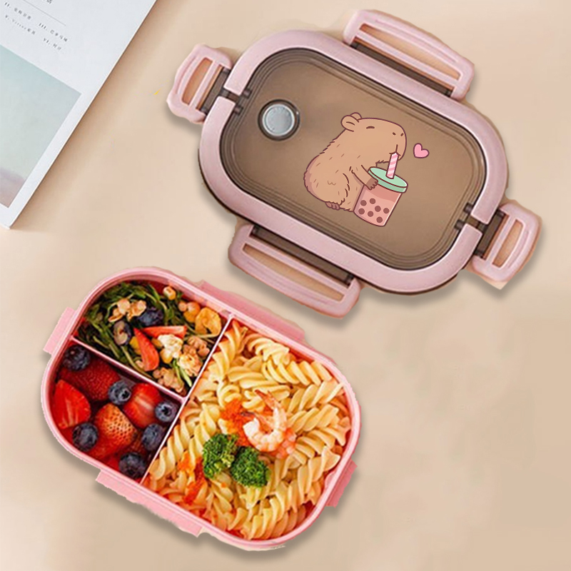 Food Storage And Container - Capivara bento lancheira anime animais impressão