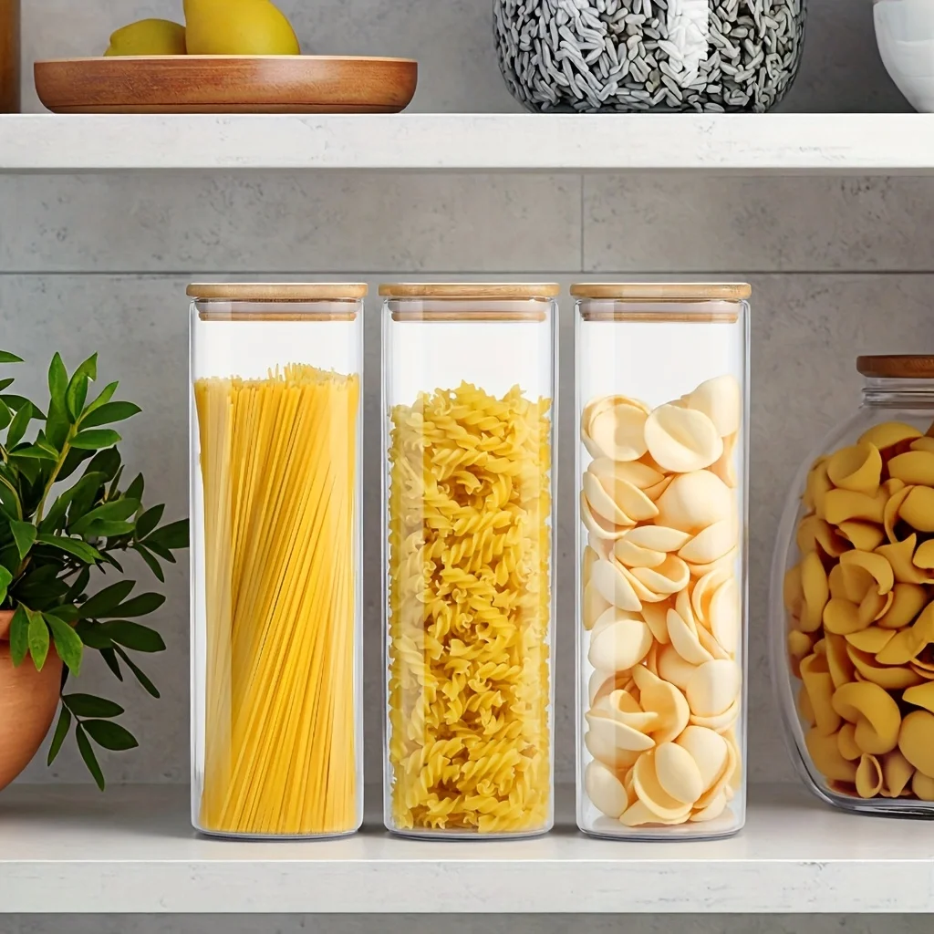 Food Storage Acrylic Containers - Pote de Vidro Moderno 26/42oz com