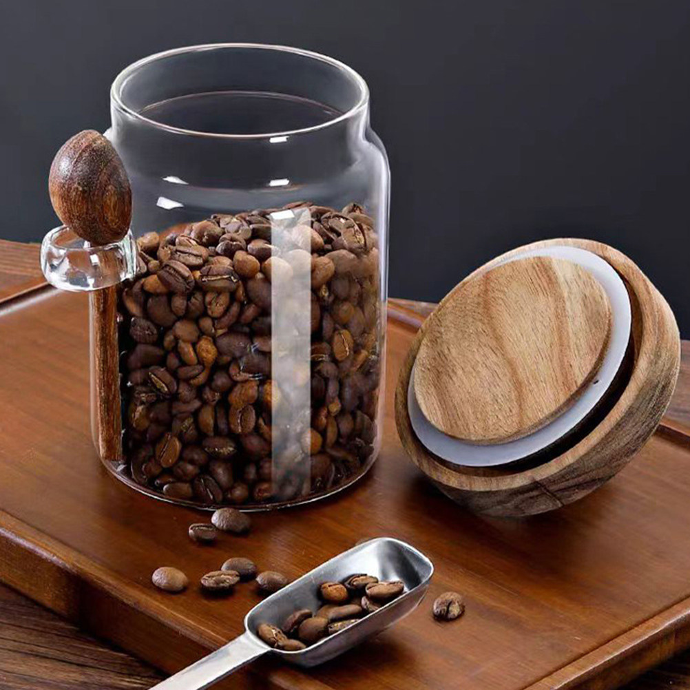 Food Storage Jars & Containers - Pote de Vidro Transparente para Armazenamento