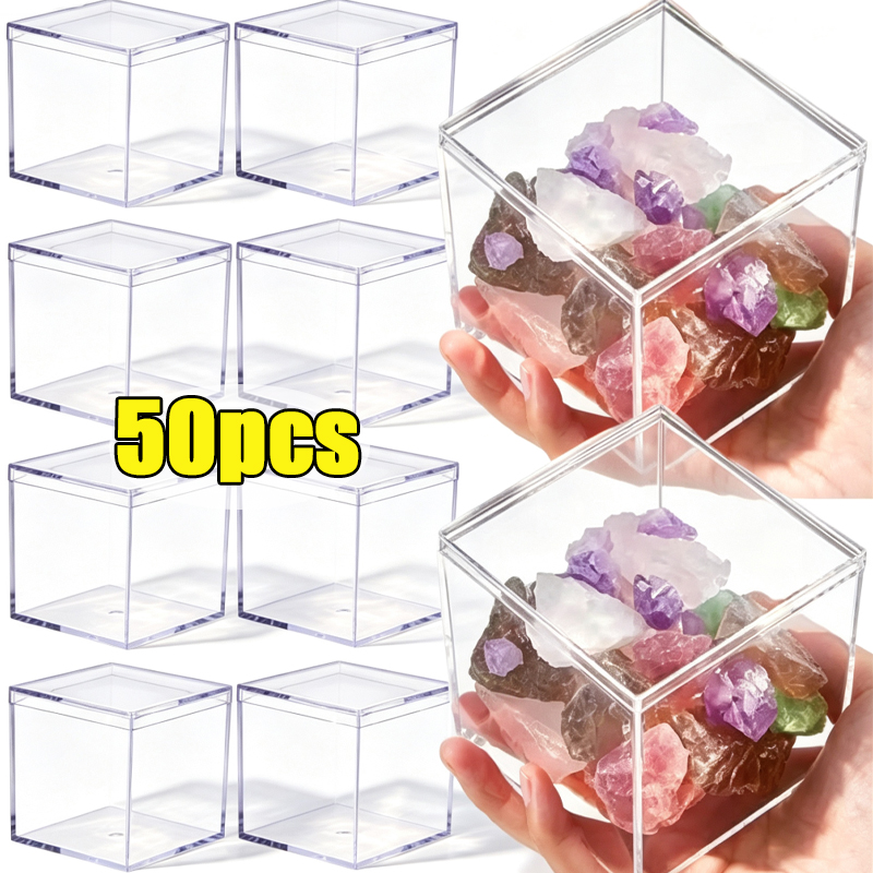 Food Storage Acrylic Containers - Caixas de acrílico transparentes com tampa,