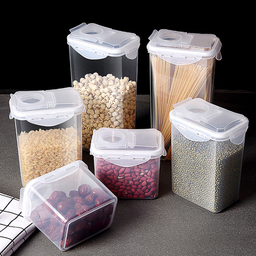 Food Storage Jars & Containers - Conjunto de 2 potes de armazenamento,
