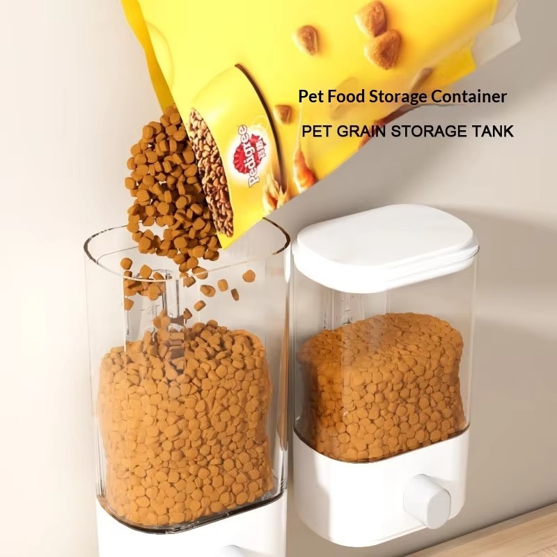 Food Storage For Dog - Prático balde de plástico para ração