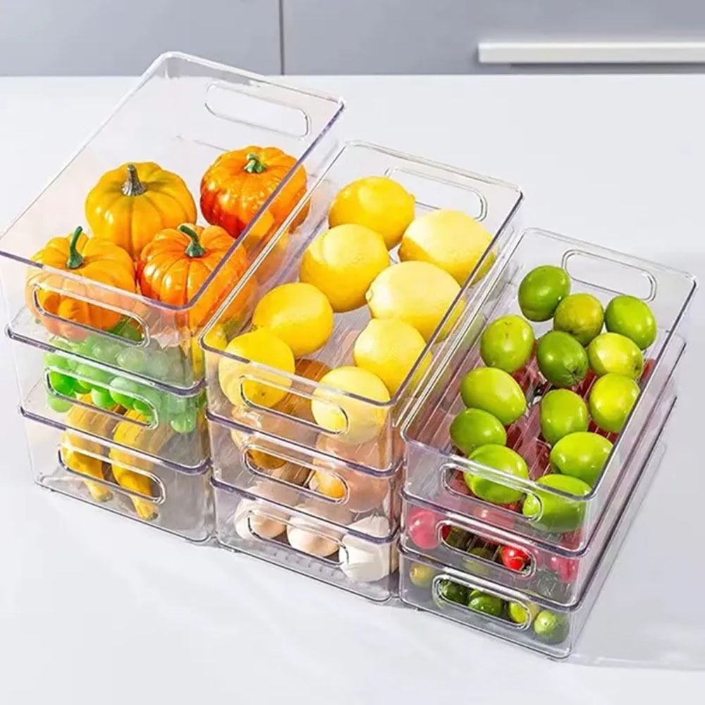 Food Storage Acrylic Containers - Escaninho acrílico empilhável do armazenamento do
