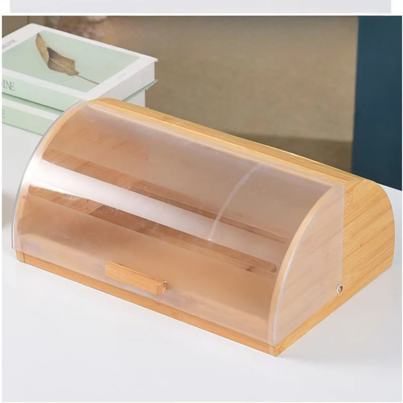 Caixa de Pão de Bambu com Tamp - Food Storage Acrylic Containers avaliação e preço
