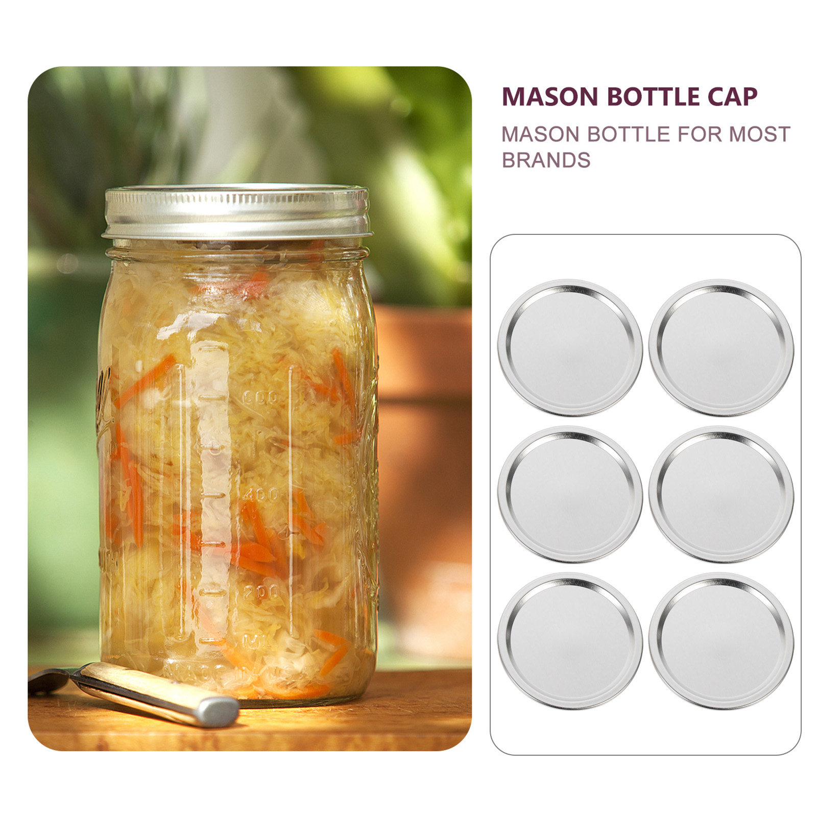 20 peças de tampas metálicas p - Food Storage Jars & Containers avaliação e preço
