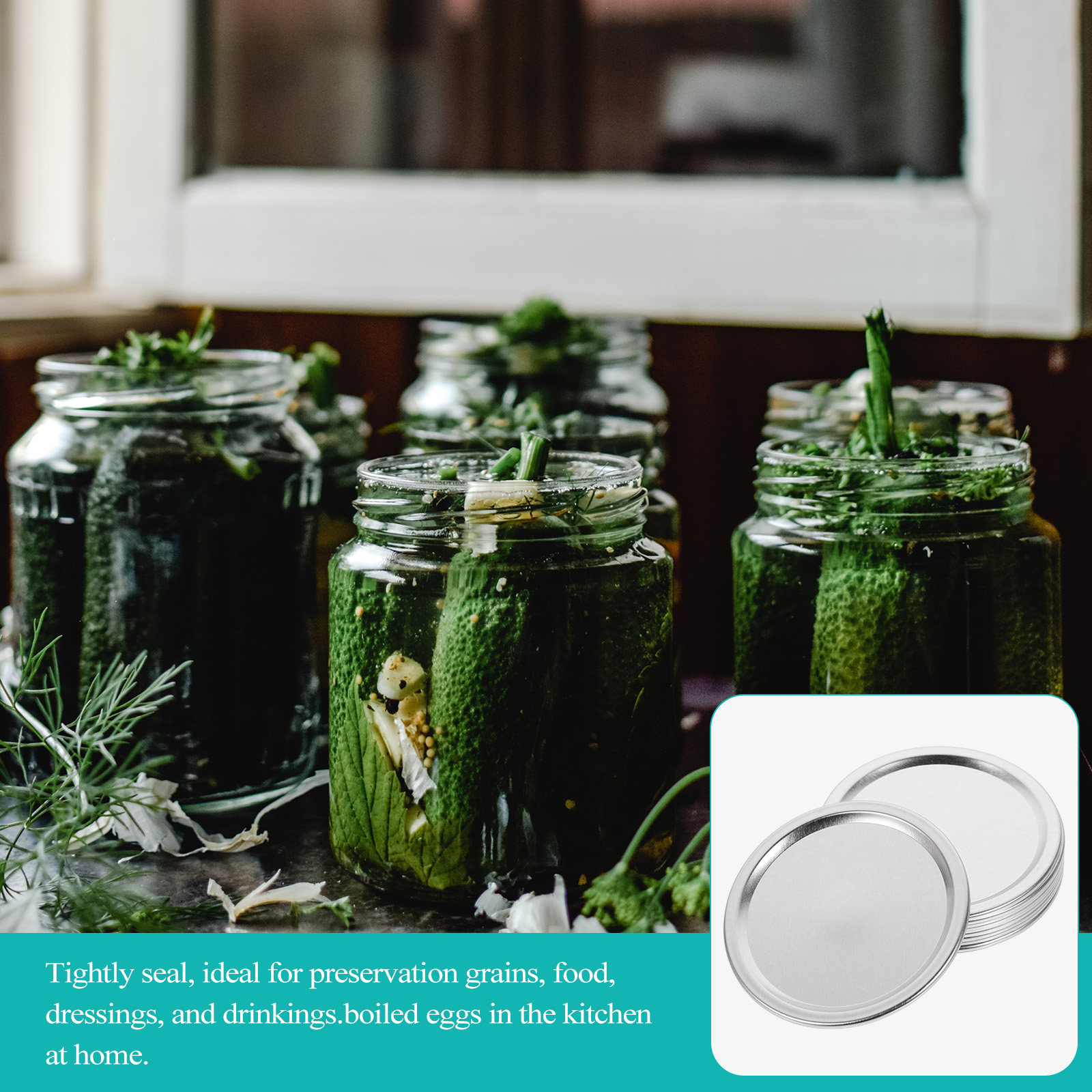 20 peças de tampas metálicas p - Food Storage Jars & Containers avaliação e preço