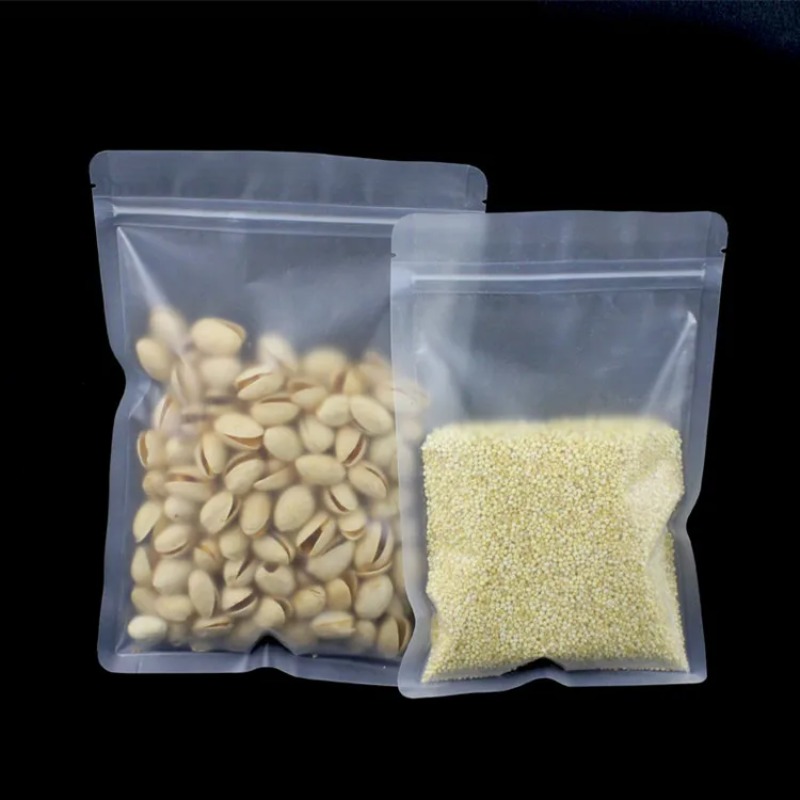 100 Sacos Plásticos Foscos com - Food Storage Bags Zip Lock Pouch avaliação e preço
