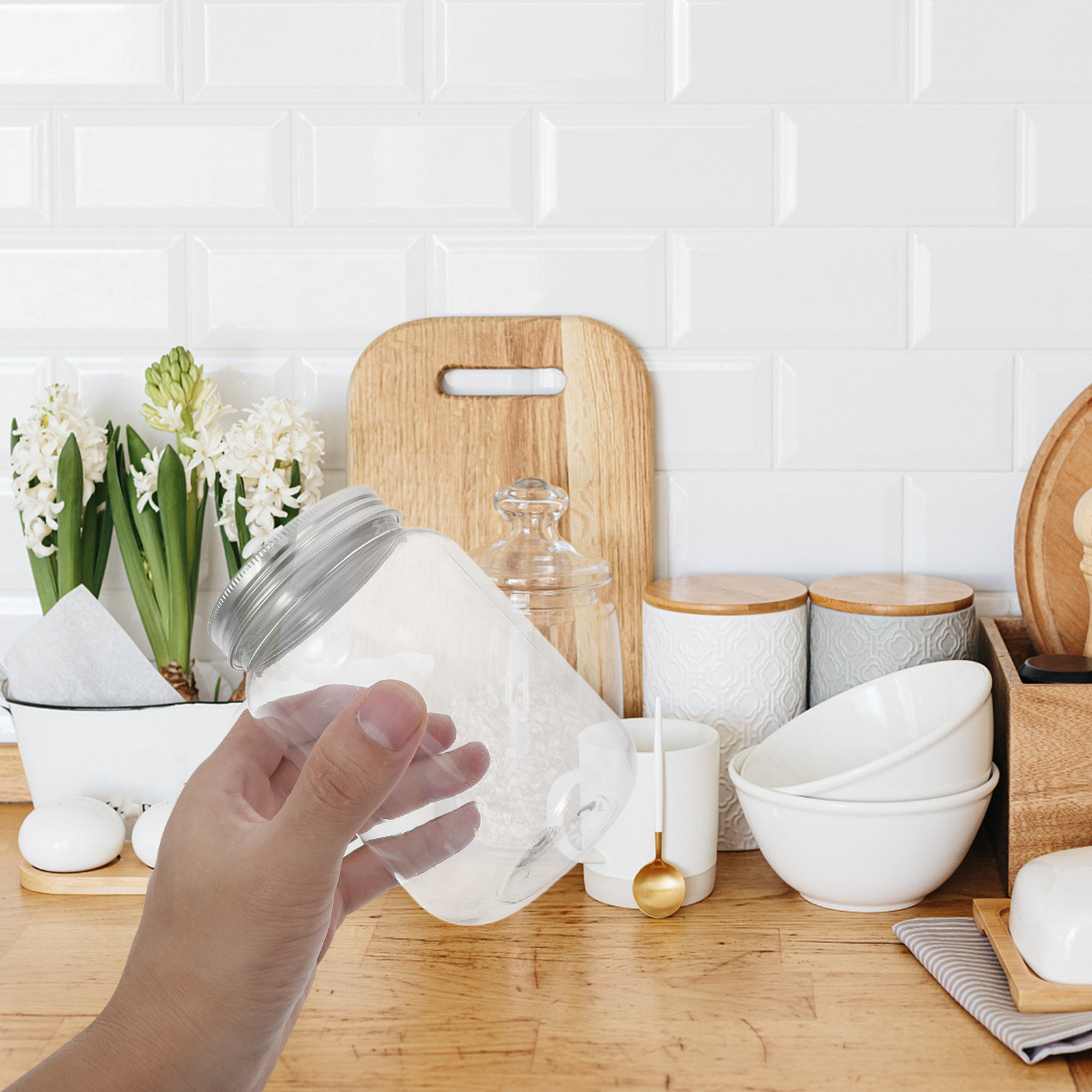 Conjunto de 4 potes herméticos - Food Storage Jars & Containers avaliação e preço