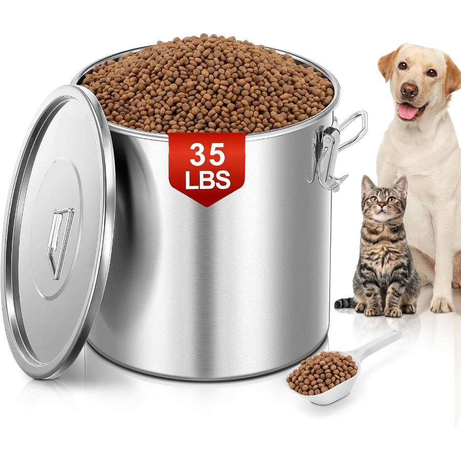 Recipiente hermético de aço in - Food Storage For Dog avaliação e preço