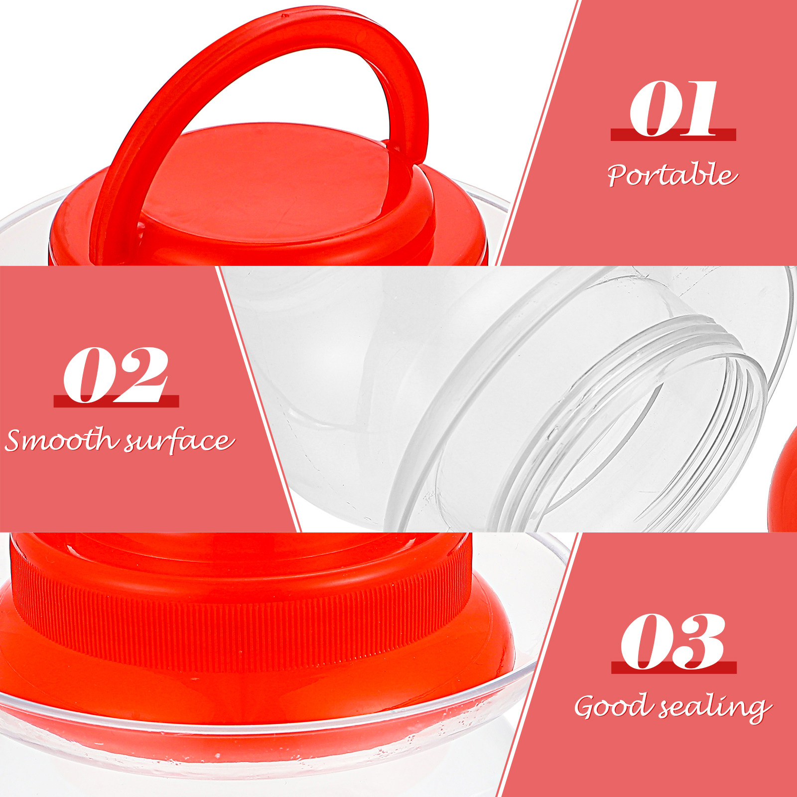2 unidades de potes de plástic - Food Storage Jars & Containers avaliação e preço