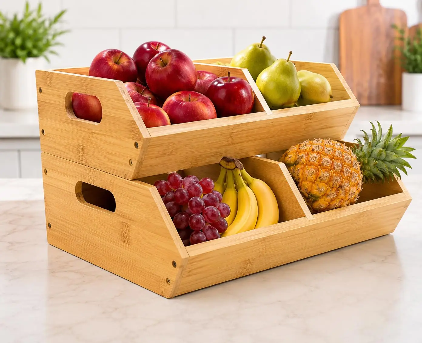 3 unidades de caixas de armaze - Stackable Pantry Bin avaliação e preço