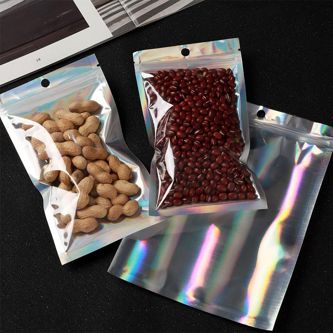 Plástico Laser Selagem Sacos,  - Food Storage Bags Zip Lock Pouch avaliação e preço