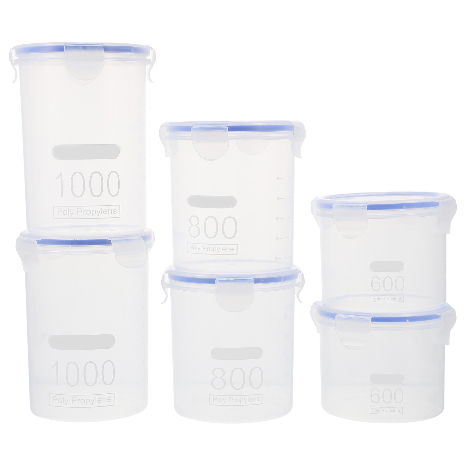 6 Potes Herméticos de Armazena - Food Storage Jars & Containers avaliação e preço