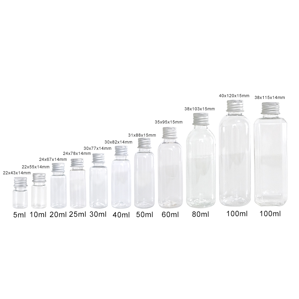 100 garrafas plásticas dos pce - Food Storage Aluminum Containers avaliação e preço