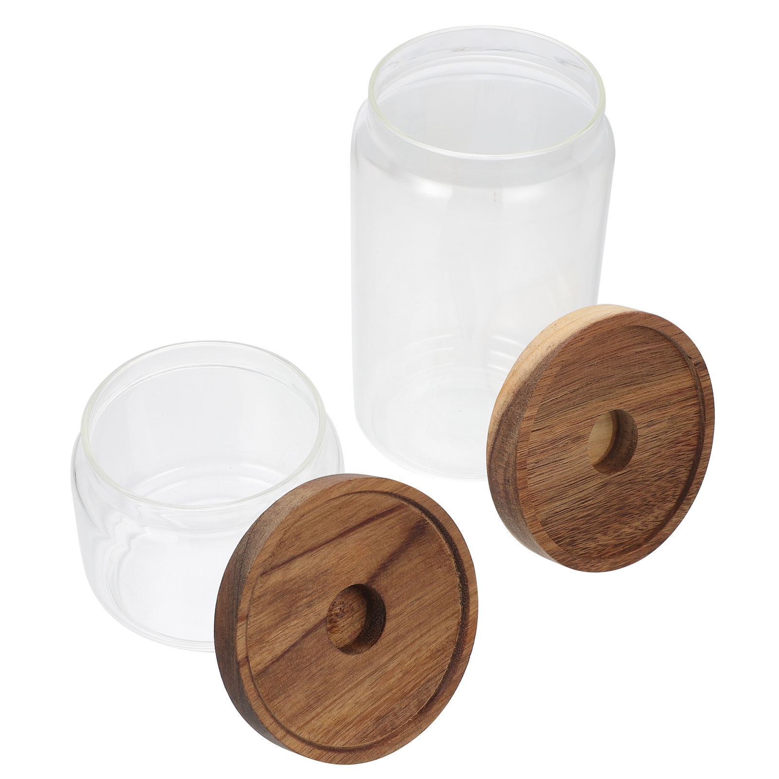 Conjunto de 2 potes de vidro h - Food Storage Jars & Containers avaliação e preço