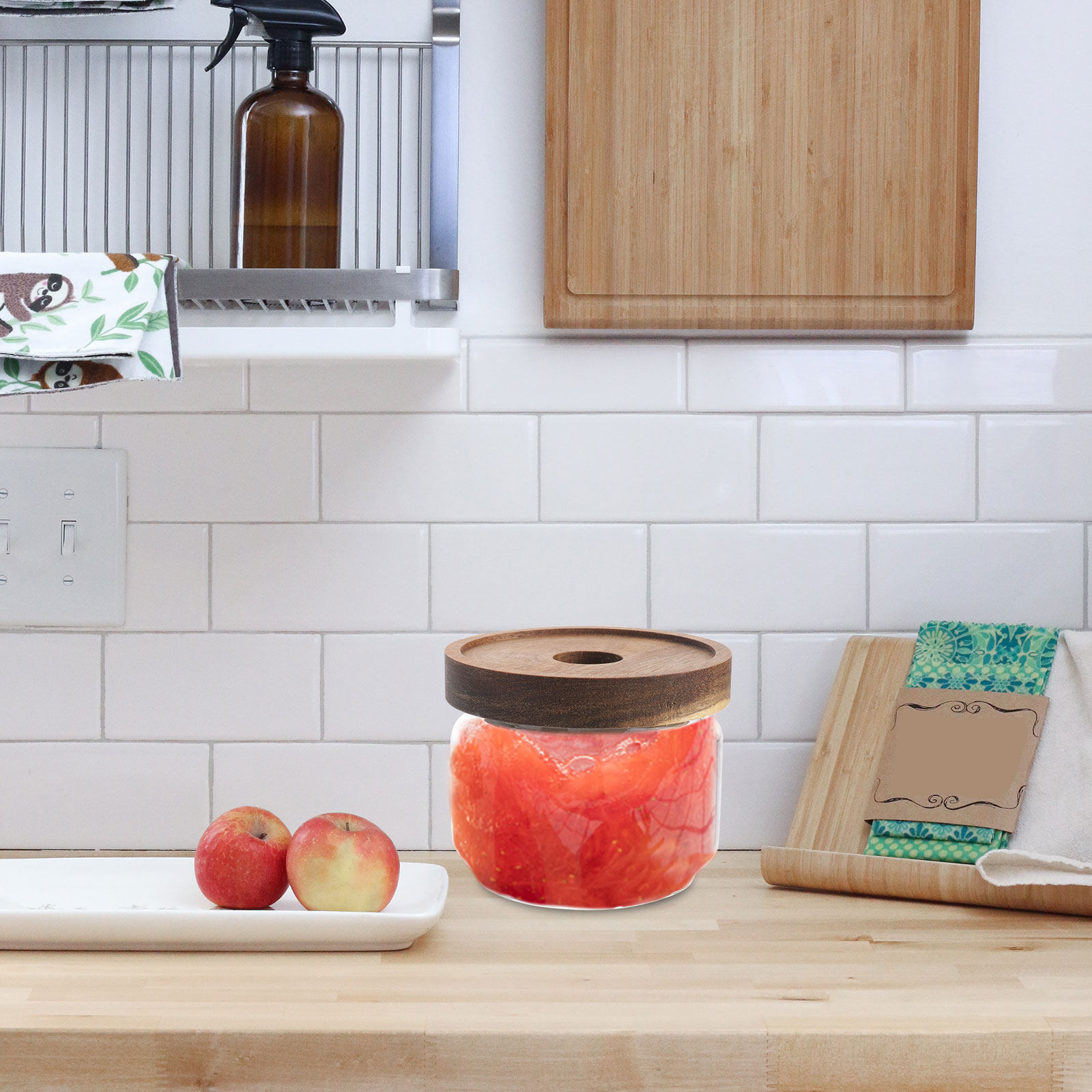 Conjunto de 2 potes de vidro h - Food Storage Jars & Containers avaliação e preço