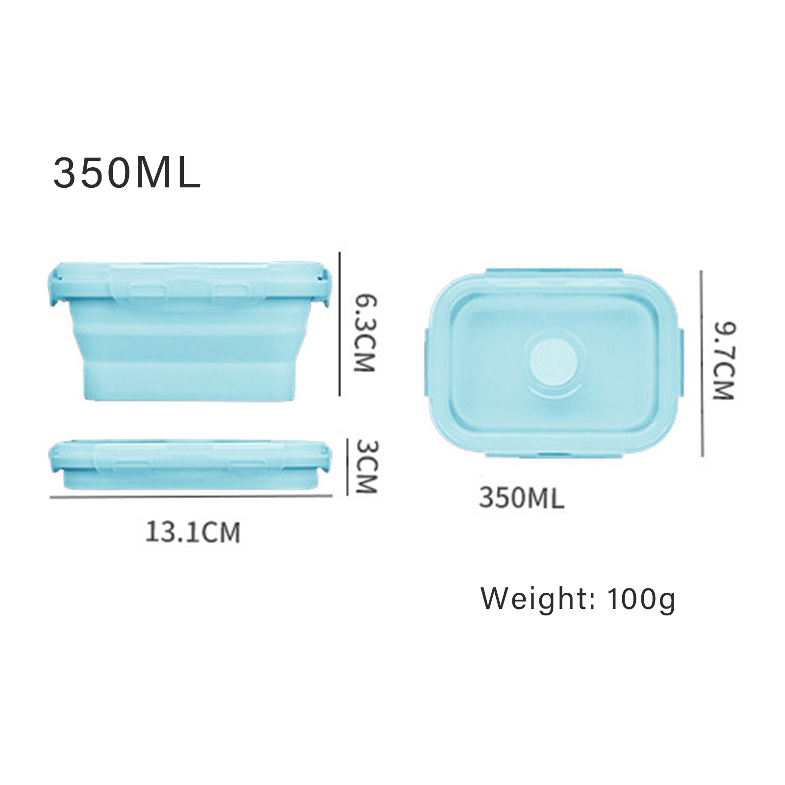 Marmita de Silicone de Grau Al - Food Storage Lunch Box avaliação e preço