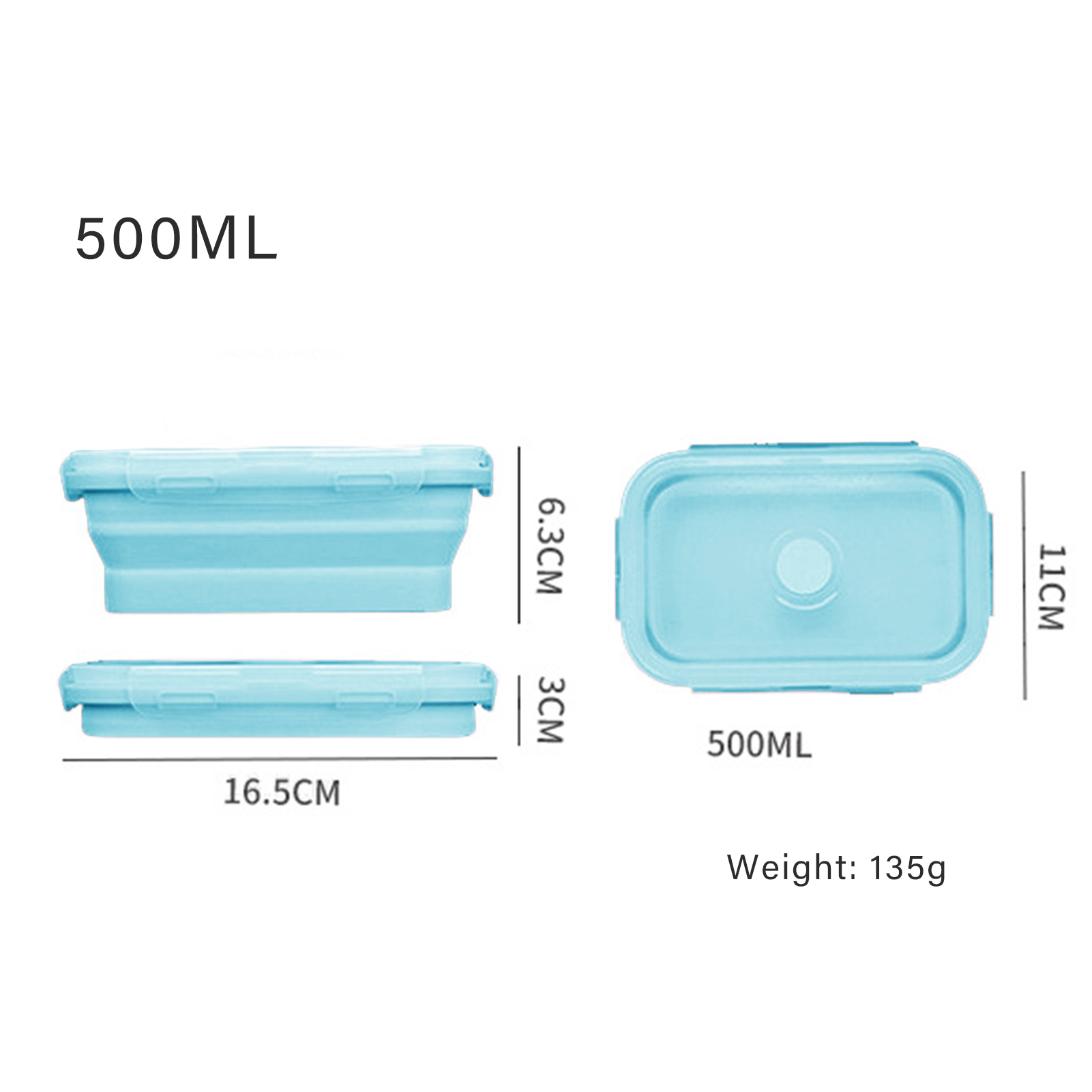 Marmita de Silicone de Grau Al - Food Storage Lunch Box avaliação e preço