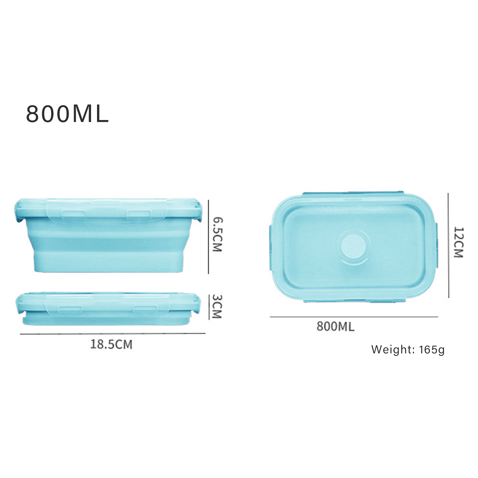 Marmita de Silicone de Grau Al - Food Storage Lunch Box avaliação e preço