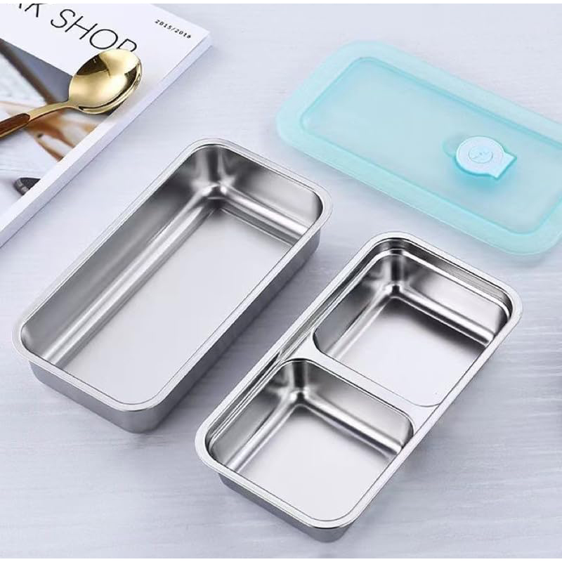 Portátil de aço inoxidável cai - Food Storage Lunch Box avaliação e preço