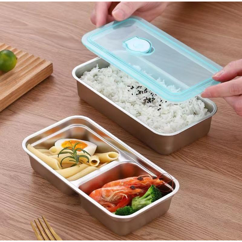Portátil de aço inoxidável cai - Food Storage Lunch Box avaliação e preço