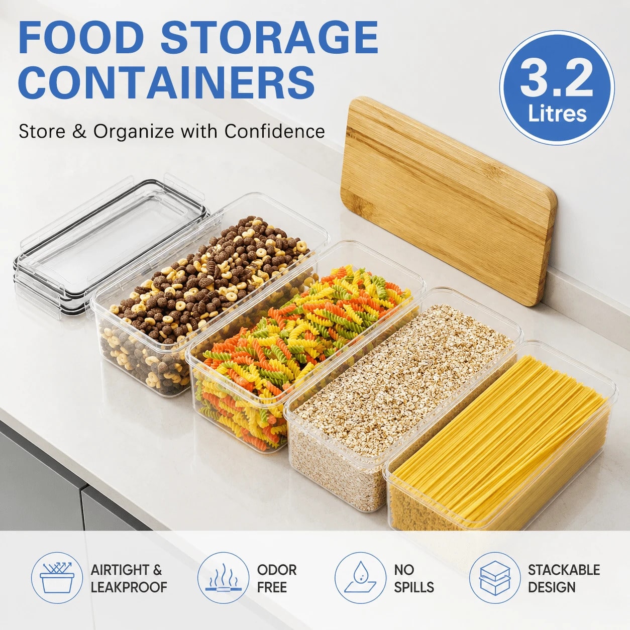 Conjunto de 8 Recipientes Herm - Food Storage Acrylic Containers avaliação e preço