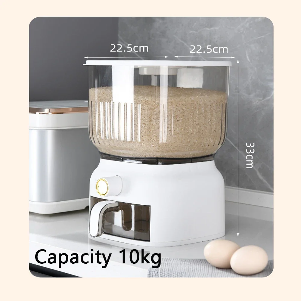 10kg cozinha balde de arroz ca - Food Storage Acrylic Containers avaliação e preço