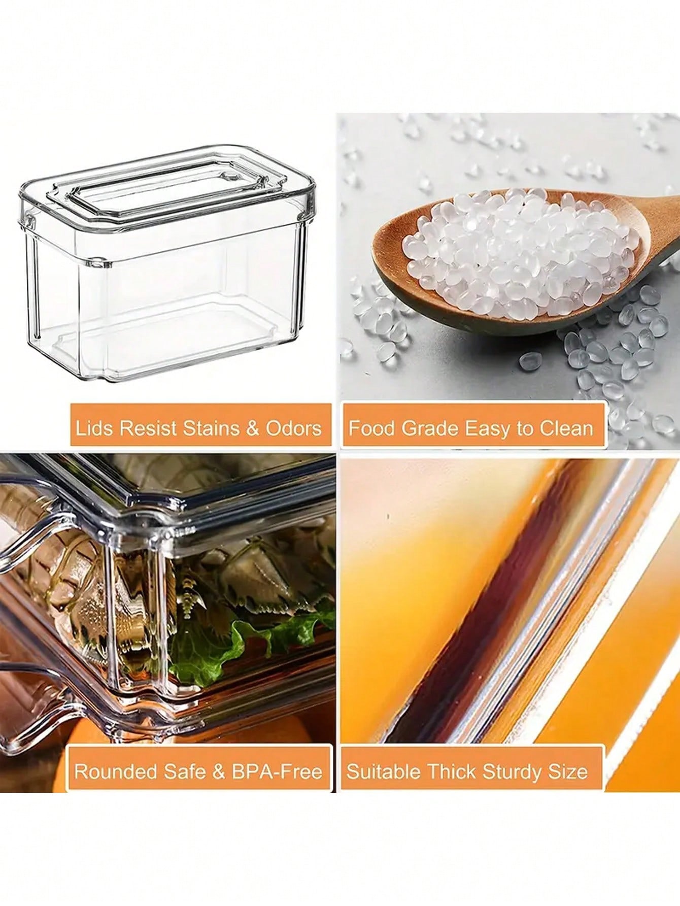 Conjunto de 7 Caixas Organizad - Stackable Pantry Bin avaliação e preço
