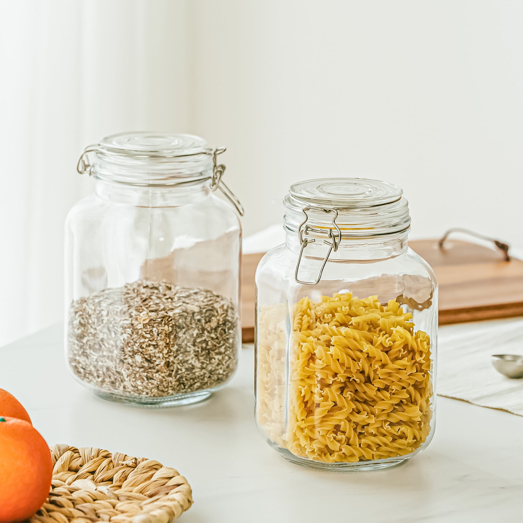 Frasco de vidro hermético de 6 - Food Storage Jars & Containers avaliação e preço