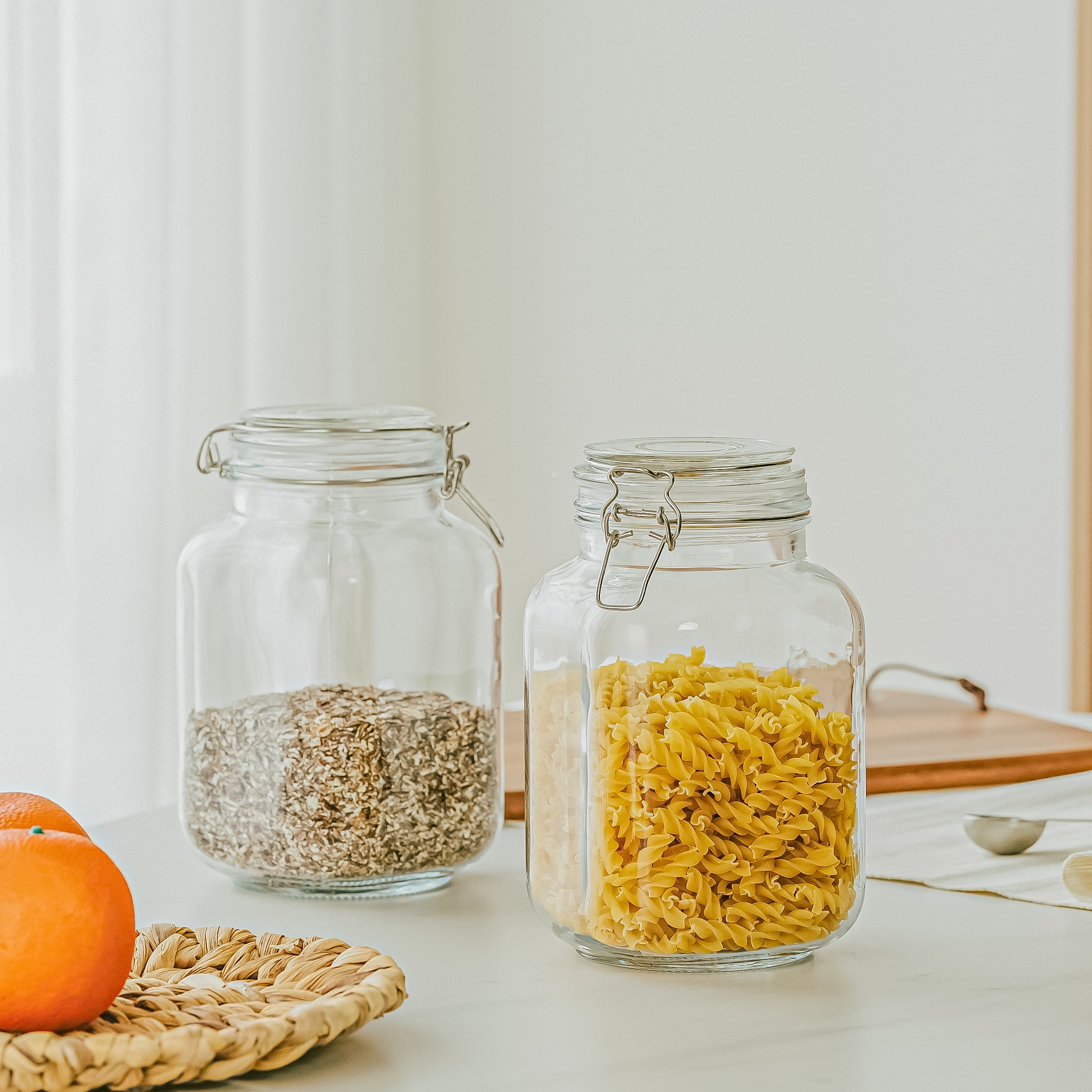 Frasco de vidro hermético de 6 - Food Storage Jars & Containers avaliação e preço