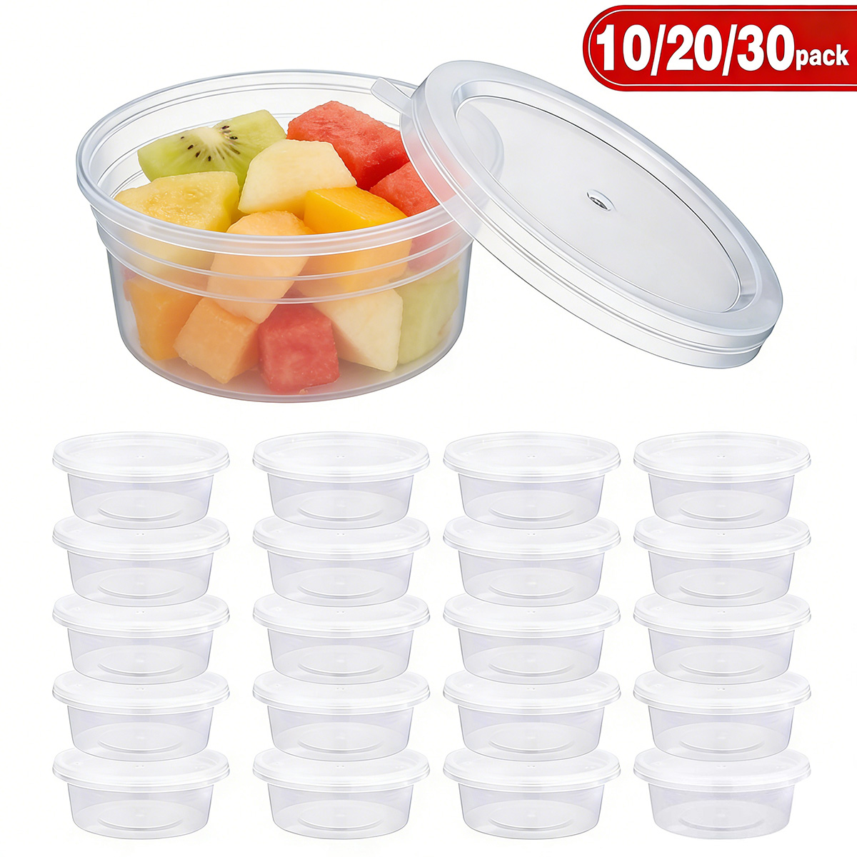 Pacote com 10/20/30 Pequenos R - Food Storage Plastic Containers With Lids avaliação e preço