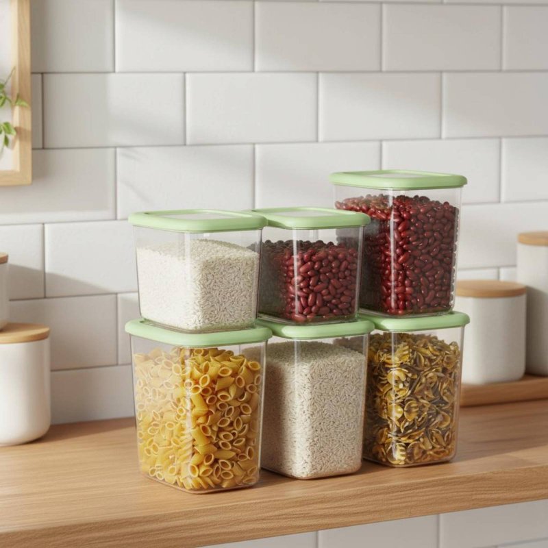 Conjunto de 6 Recipientes Herm - Stackable Pantry Bin avaliação e preço