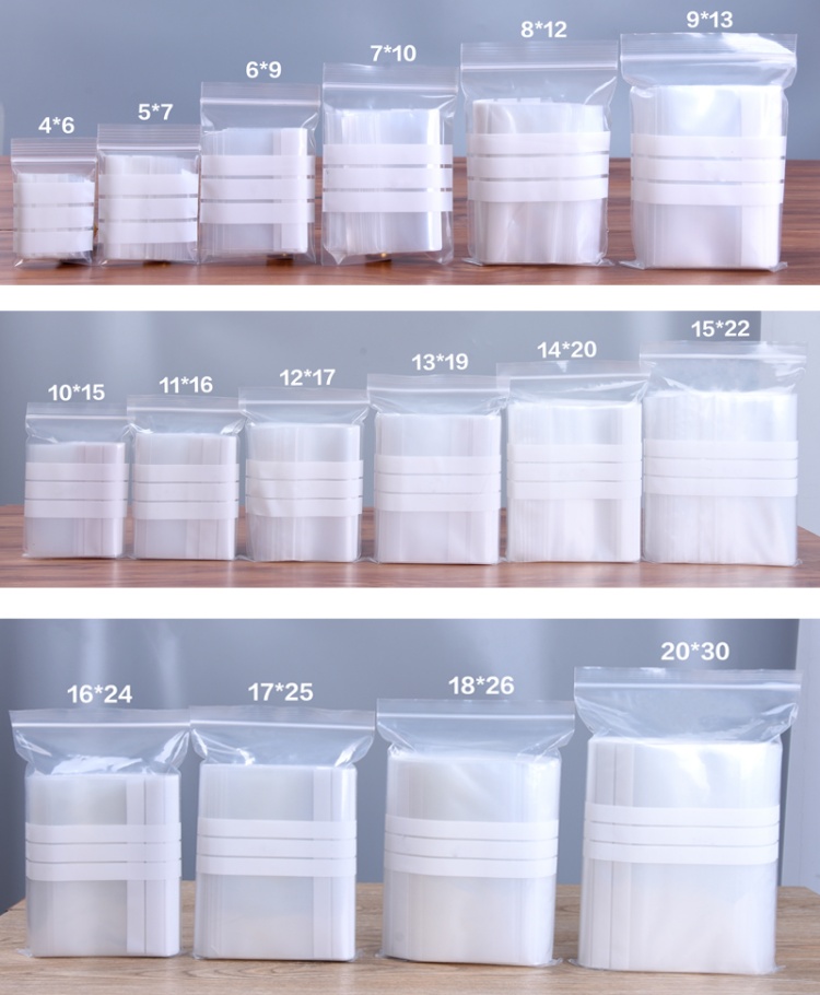 200 Sacos Plásticos Transparen - Food Storage Bags Zip Lock Pouch avaliação e preço