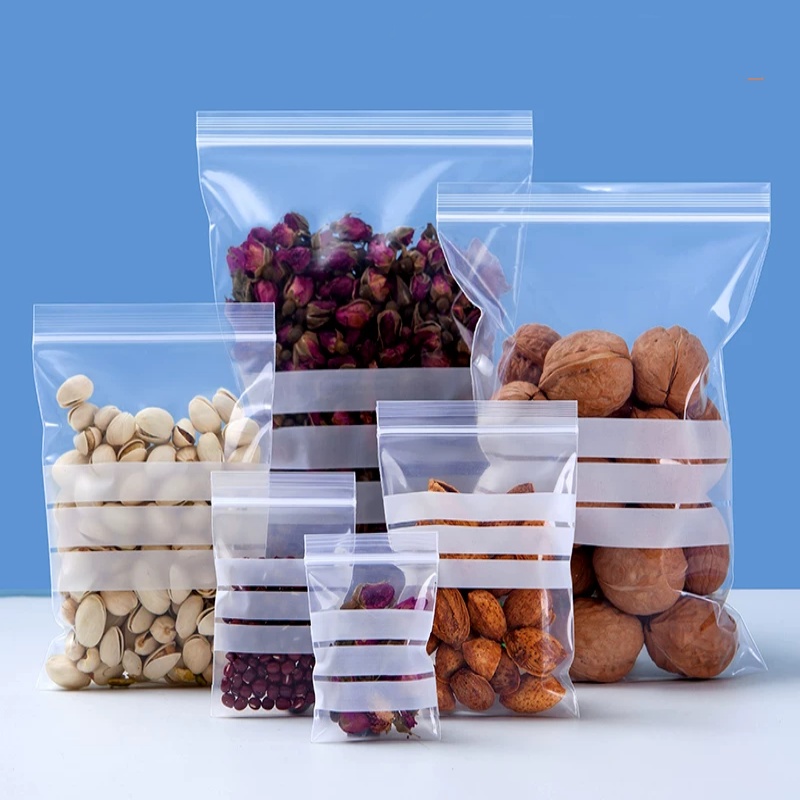 200 Sacos Plásticos Transparen - Food Storage Bags Zip Lock Pouch avaliação e preço