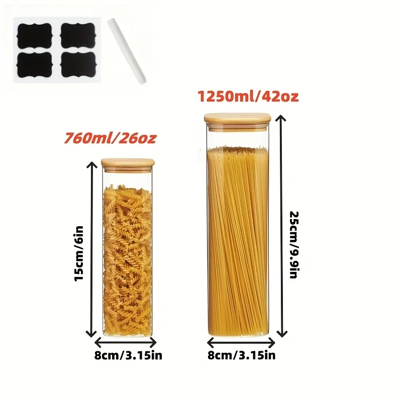 Pote de Vidro Moderno 26/42oz  - Food Storage Acrylic Containers avaliação e preço