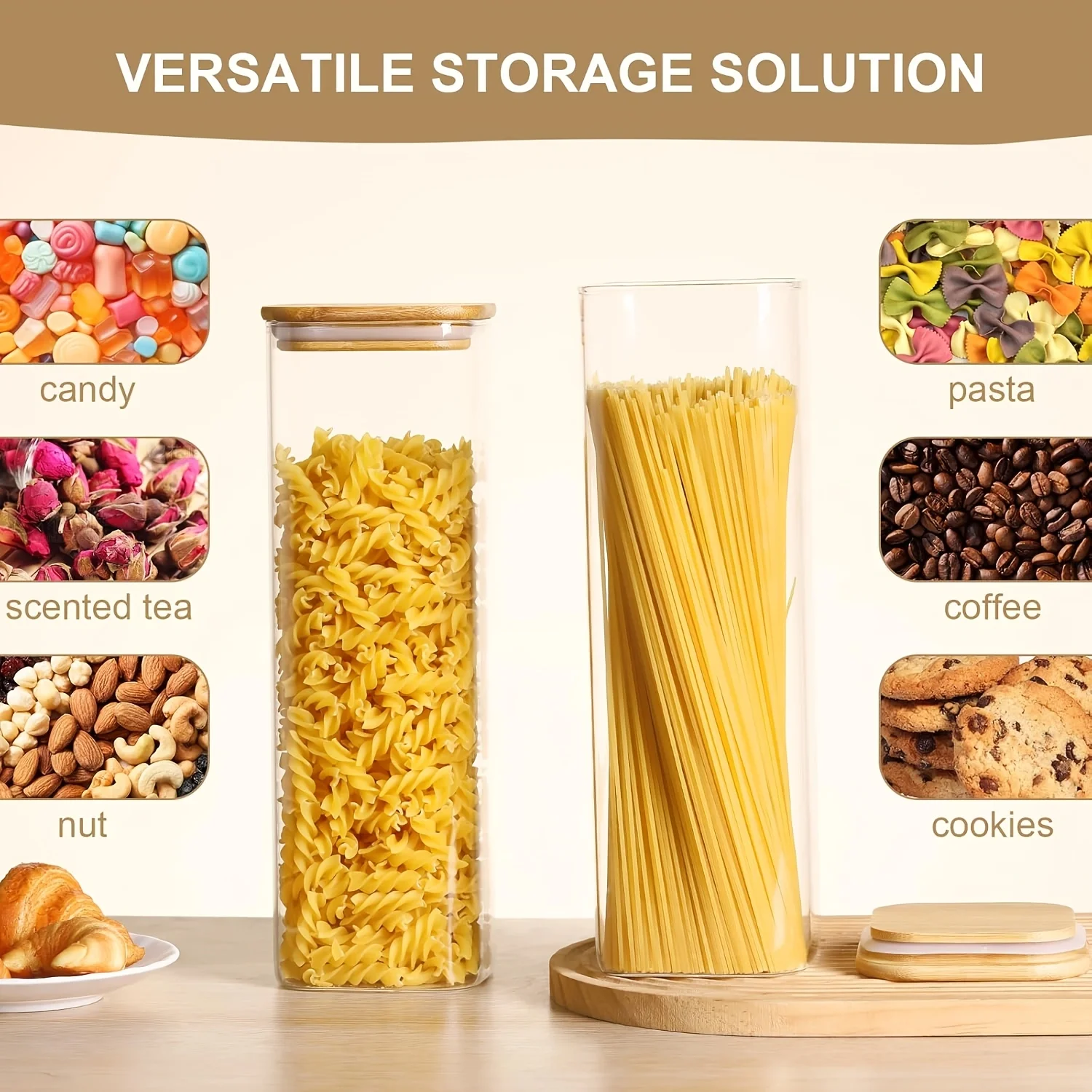 Pote de Vidro Moderno 26/42oz  - Food Storage Acrylic Containers avaliação e preço