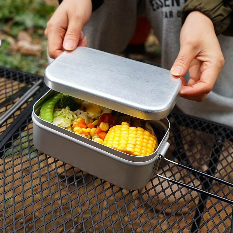 Lancheira de acampamento, rack - Food Storage Aluminum Containers avaliação e preço