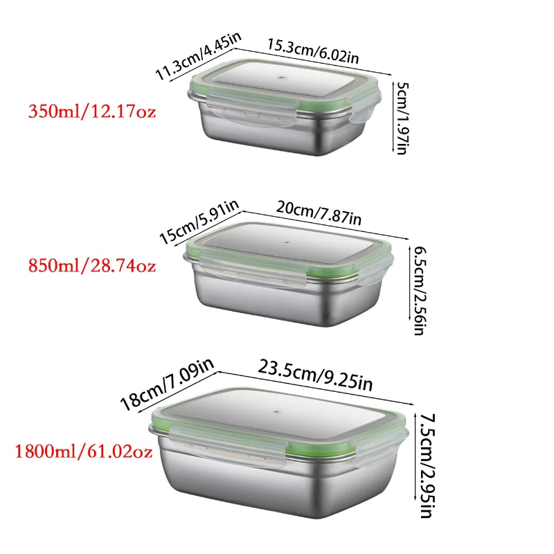 Conjunto de lancheira de aço i - Food Storage Lunch Box avaliação e preço