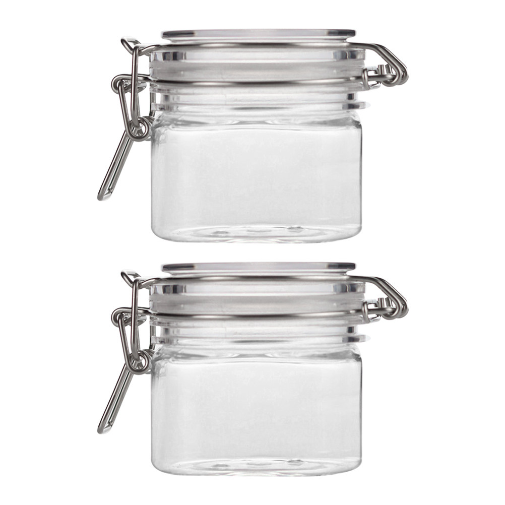 2 Potes Herméticos Transparent - Food Storage Jars & Containers avaliação e preço