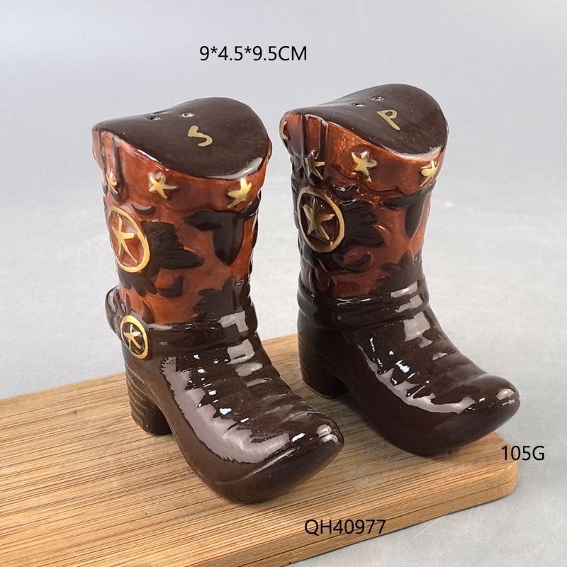 Botas vintage cerâmica tempero - Food Storage Jars & Containers avaliação e preço