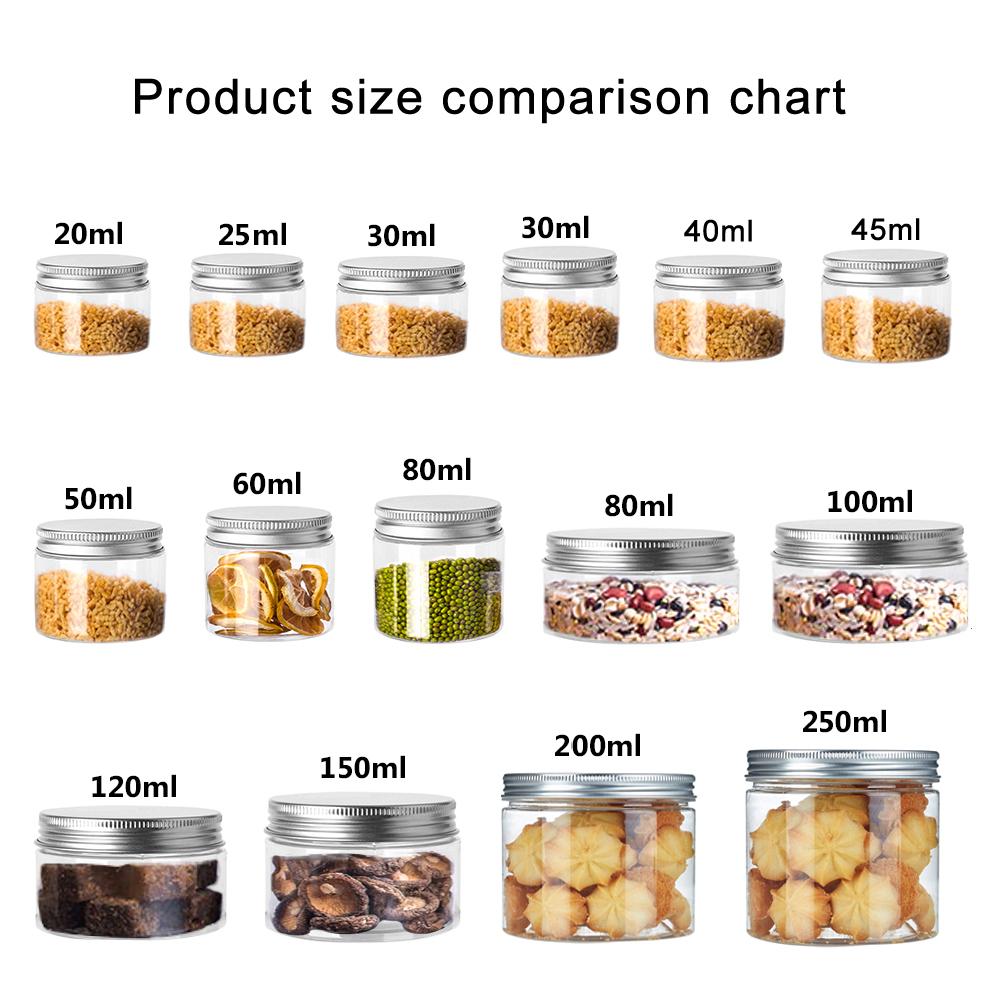 Frascos de armazenamento 5-10p - Food Storage Aluminum Containers avaliação e preço