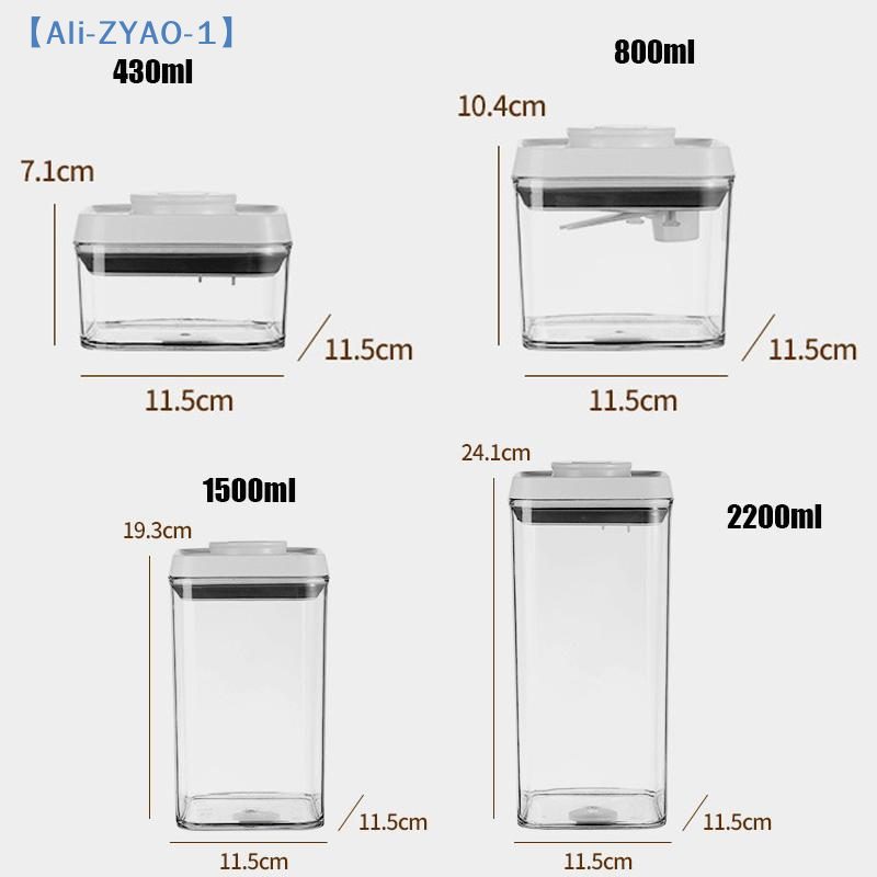【ZYAO-1】1Pç Recipiente para Ce - Stackable Pantry Bin avaliação e preço