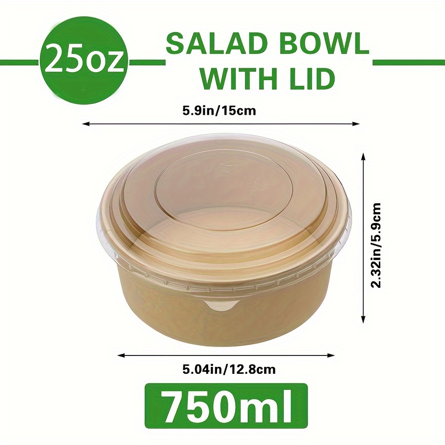 25oz/750ml 25/50 pacotes tigel - Food Storage Lunch Box avaliação e preço