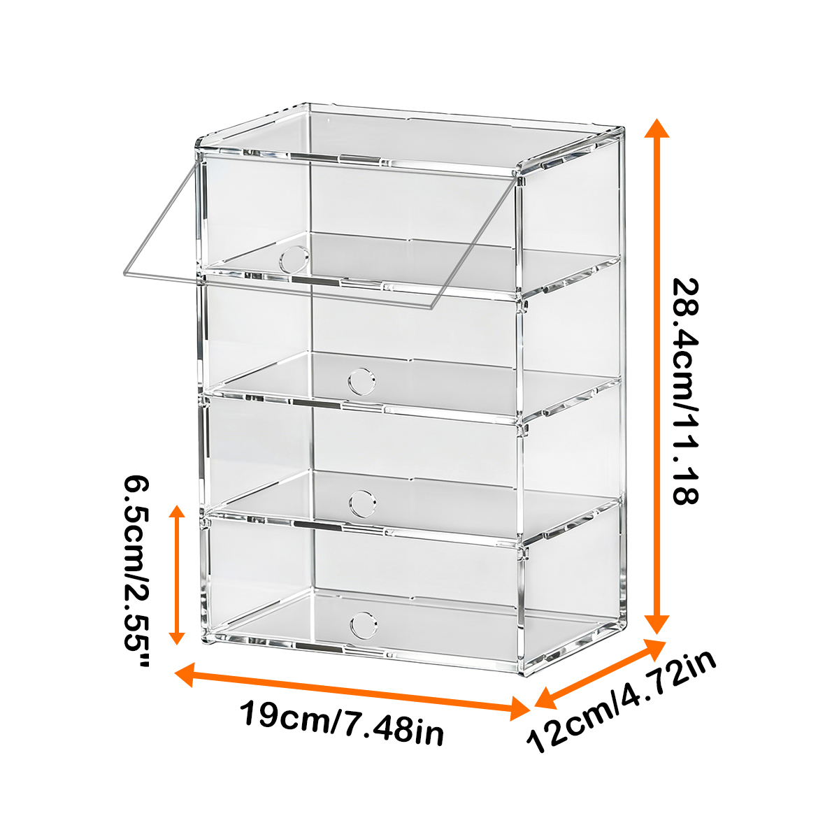 Caixa de Exibição Transparente - Stackable Pantry Bin avaliação e preço