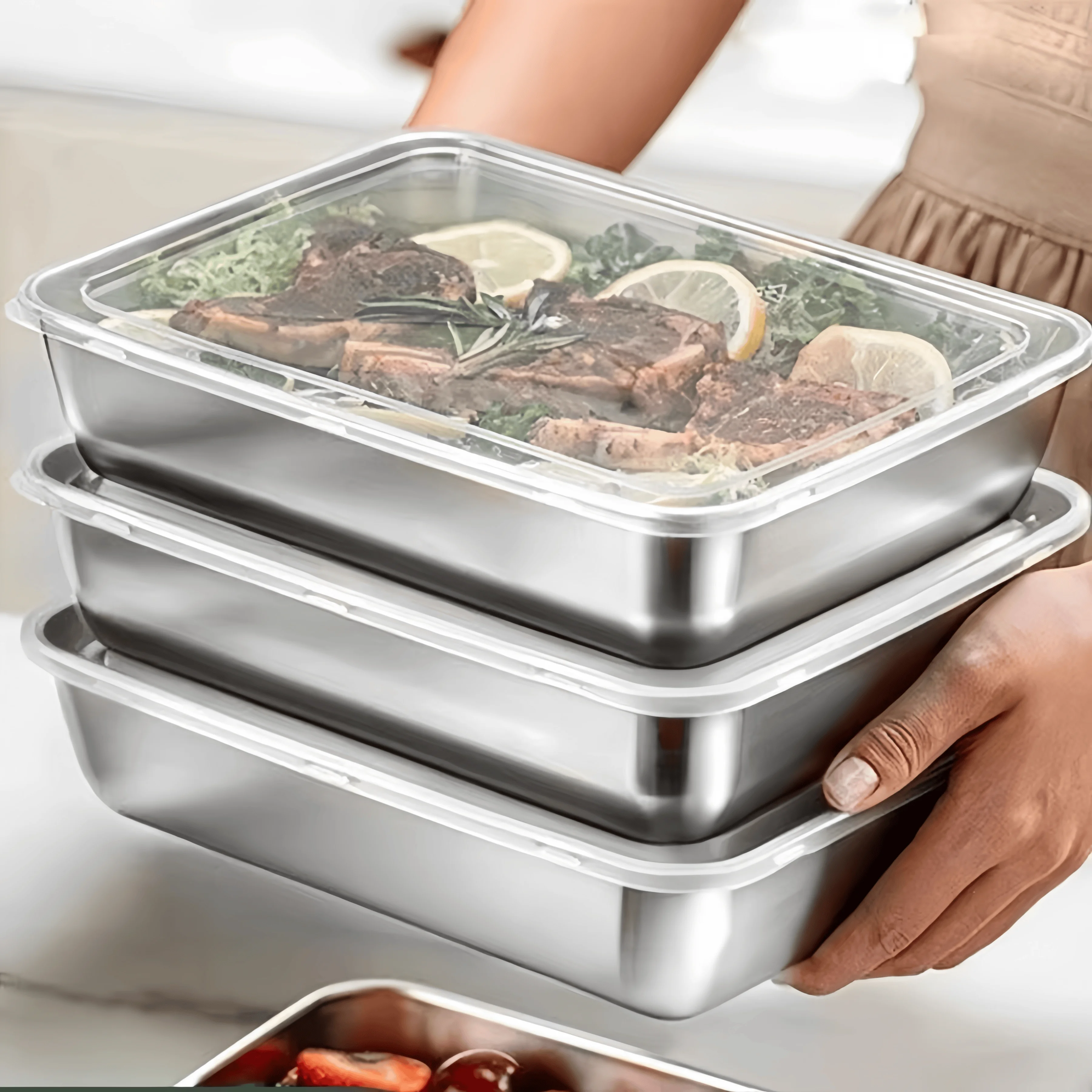 Caixa de Almoço Selada em Aço  - Food Storage Lunch Box avaliação e preço